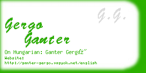 gergo ganter business card